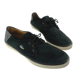 Lacoste Mens Black Shoes with Laces Size 10.5